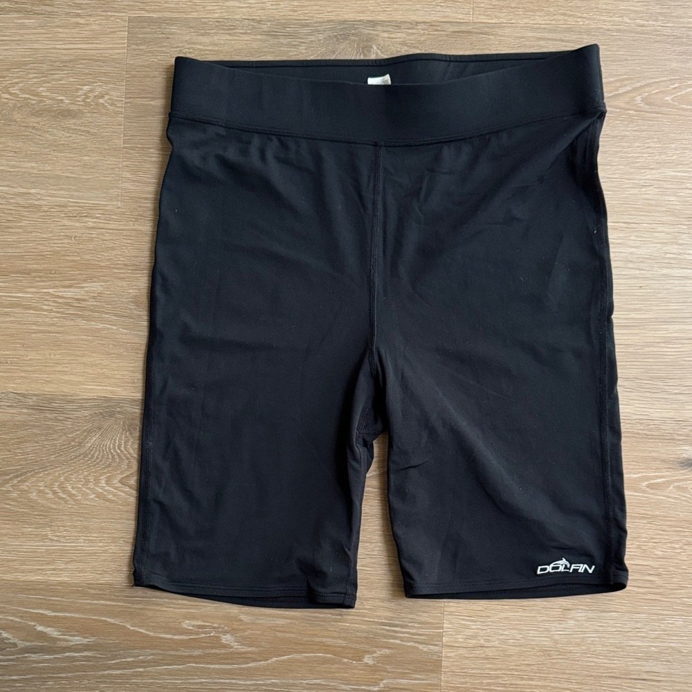 Dolfin Men’s Jet Black Performance Swim Shorts Aquashape Style